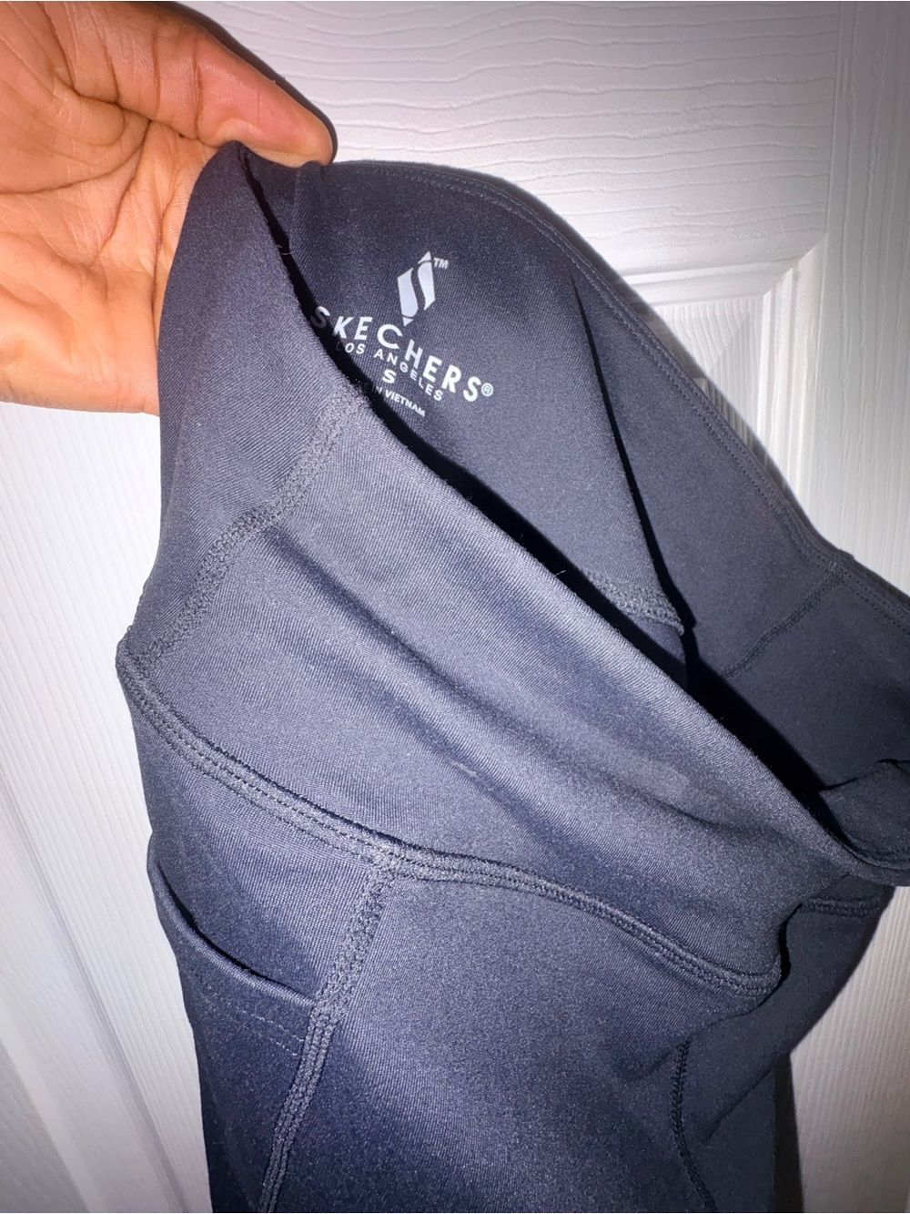 Skechers Black High-Waist Performance Leggings with Side Pocket